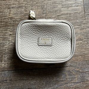 FOSSIL Leather Travel Jewelry Holder